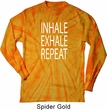 Yoga Inhale Exhale Repeat Long Sleeve Tie Dye Shirt