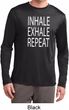 Yoga Inhale Exhale Repeat Mens Dry Wicking Long Sleeve Shirt