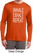 Yoga Inhale Exhale Repeat Mens Dry Wicking Long Sleeve Shirt