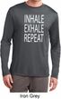 Yoga Inhale Exhale Repeat Mens Dry Wicking Long Sleeve Shirt