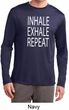 Yoga Inhale Exhale Repeat Mens Dry Wicking Long Sleeve Shirt