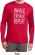 Yoga Inhale Exhale Repeat Mens Dry Wicking Long Sleeve Shirt