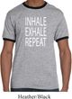 Yoga Inhale Exhale Repeat Mens Ringer Shirt