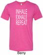 Yoga Inhale Exhale Repeat Mens Tri Blend Crewneck Shirt