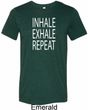 Yoga Inhale Exhale Repeat Mens Tri Blend Crewneck Shirt