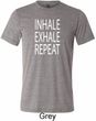 Yoga Inhale Exhale Repeat Mens Tri Blend Crewneck Shirt