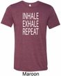 Yoga Inhale Exhale Repeat Mens Tri Blend Crewneck Shirt