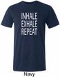 Yoga Inhale Exhale Repeat Mens Tri Blend Crewneck Shirt
