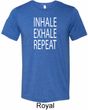 Yoga Inhale Exhale Repeat Mens Tri Blend Crewneck Shirt