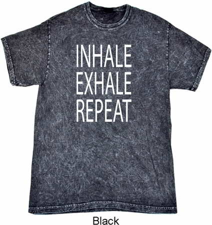 Yoga Inhale Exhale Repeat Mineral Tie Dye Shirt