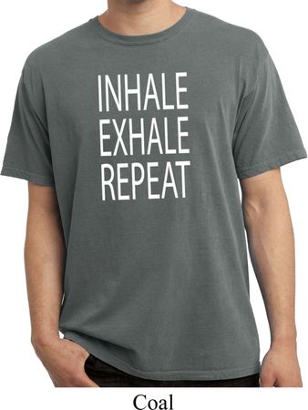 Yoga Inhale Exhale Repeat Pigment Dyed Shirt