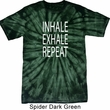 Yoga Inhale Exhale Repeat Spider Tie Dye Shirt