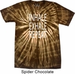 Yoga Inhale Exhale Repeat Spider Tie Dye Shirt