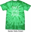 Yoga Inhale Exhale Repeat Spider Tie Dye Shirt