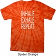 Yoga Inhale Exhale Repeat Spider Tie Dye Shirt
