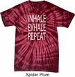 Yoga Inhale Exhale Repeat Spider Tie Dye Shirt