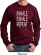 Yoga Inhale Exhale Repeat Sweatshirt