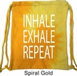 Yoga Inhale Exhale Repeat Tie Dye Bag