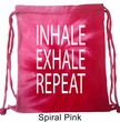 Yoga Inhale Exhale Repeat Tie Dye Bag