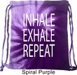 Yoga Inhale Exhale Repeat Tie Dye Bag