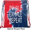 Yoga Inhale Exhale Repeat Tie Dye Bag