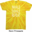 Yoga Inhale Exhale Repeat Twist Tie Dye Shirt