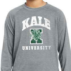 Yoga Kale University Darks Kids Dry Wicking Long Sleeve Shirt