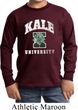 Yoga Kale University Darks Kids Long Sleeve Shirt