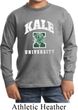 Yoga Kale University Darks Kids Long Sleeve Shirt