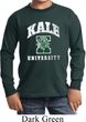Yoga Kale University Darks Kids Long Sleeve Shirt