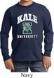 Yoga Kale University Darks Kids Long Sleeve Shirt