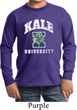 Yoga Kale University Darks Kids Long Sleeve Shirt