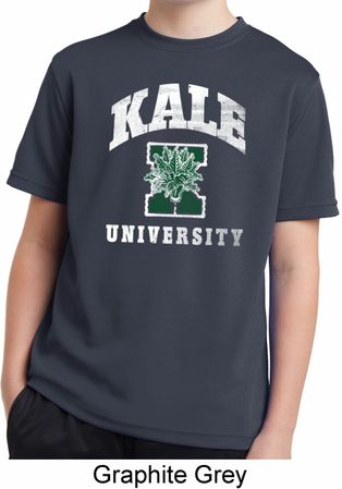 Yoga Kale University Darks Kids Moisture Wicking Shirt