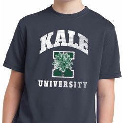 Yoga Kale University Darks Kids Moisture Wicking Shirt