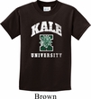 Yoga Kale University Darks Kids Shirt
