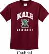 Yoga Kale University Darks Kids Shirt
