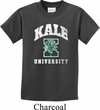 Yoga Kale University Darks Kids Shirt