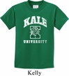 Yoga Kale University Darks Kids Shirt