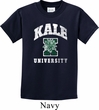 Yoga Kale University Darks Kids Shirt