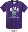 Yoga Kale University Darks Kids Shirt