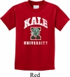 Yoga Kale University Darks Kids Shirt