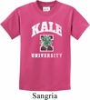 Yoga Kale University Darks Kids Shirt