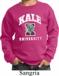 Yoga Kale University Darks Kids Sweatshirt