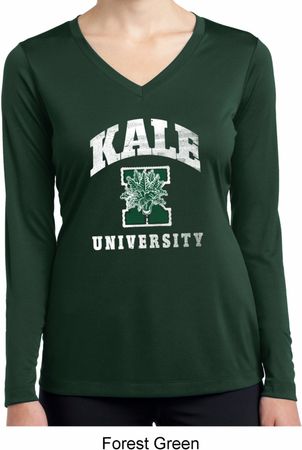 Yoga Kale University Darks Ladies Dry Wicking Long Sleeve Shirt