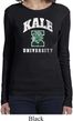 Yoga Kale University Darks Ladies Long Sleeve Shirt