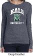 Yoga Kale University Darks Ladies Long Sleeve Shirt
