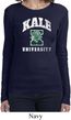 Yoga Kale University Darks Ladies Long Sleeve Shirt