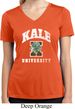 Yoga Kale University Darks Ladies Moisture Wicking V-neck Shirt