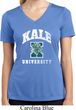 Yoga Kale University Darks Ladies Moisture Wicking V-neck Shirt