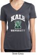 Yoga Kale University Darks Ladies Moisture Wicking V-neck Shirt